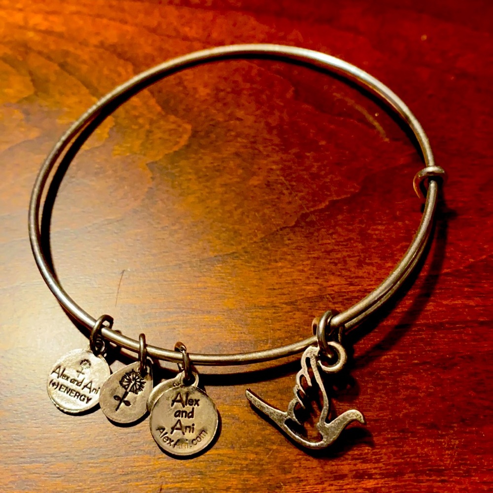 Alex and Ani dove bracelet